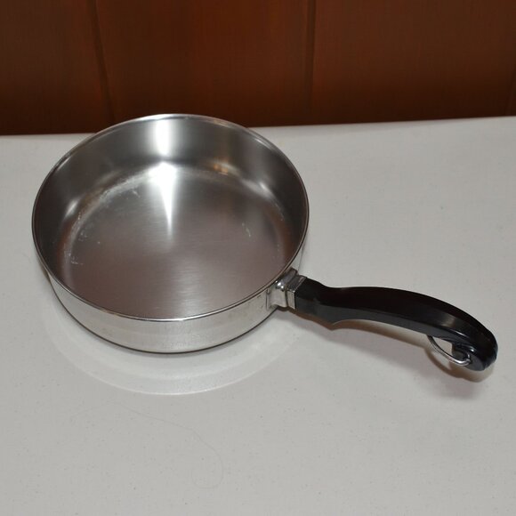 Vintage Farberware 1-Quart (7-inch) Saute Pan Stainless Steel Aluminum Clad - Picture 1 of 15